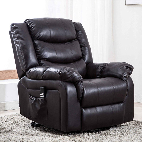 Faux leather electric deals recliner